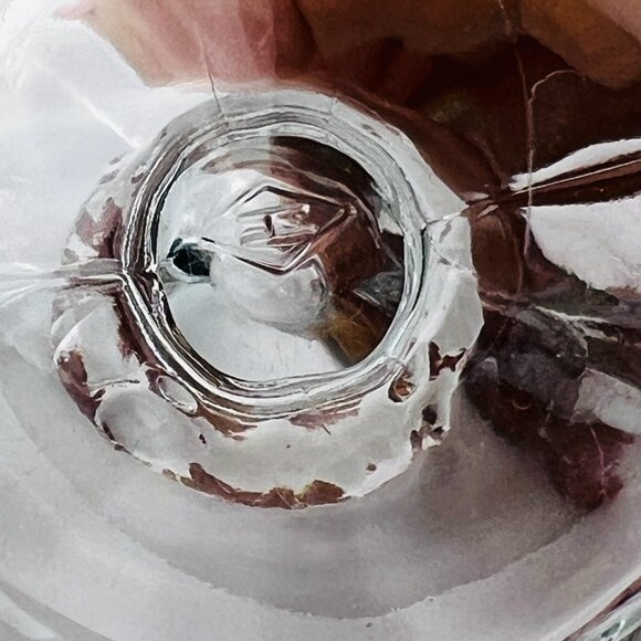 Heisey Waverly Vintage Footed Open Sugar Bowl & Creamer Set Elegant Clear Glass - Picture 6 of 10